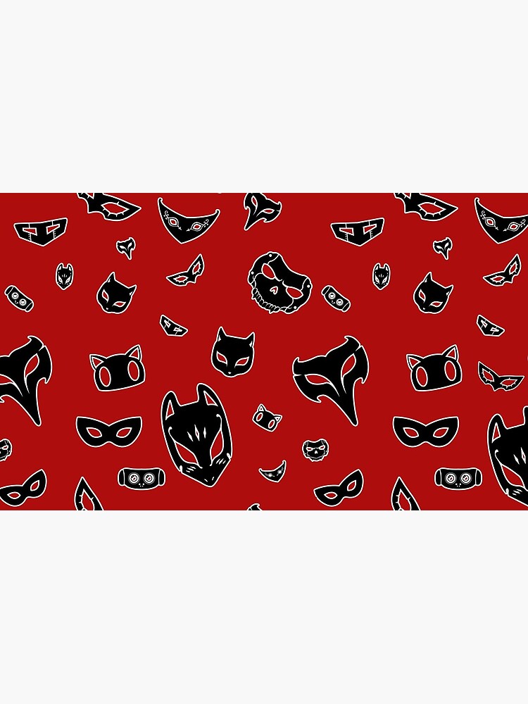 Persona 5 Royal Phantom Thief Mask Pattern Classic Mug - Image 2