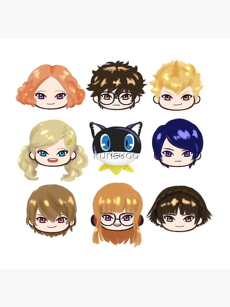 Persona 5 Main Characters Throw Pillow - Image 2