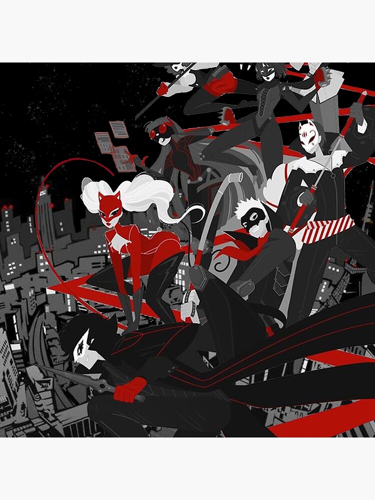 Persona 5 phantom thiefs Throw Pillow - Image 2