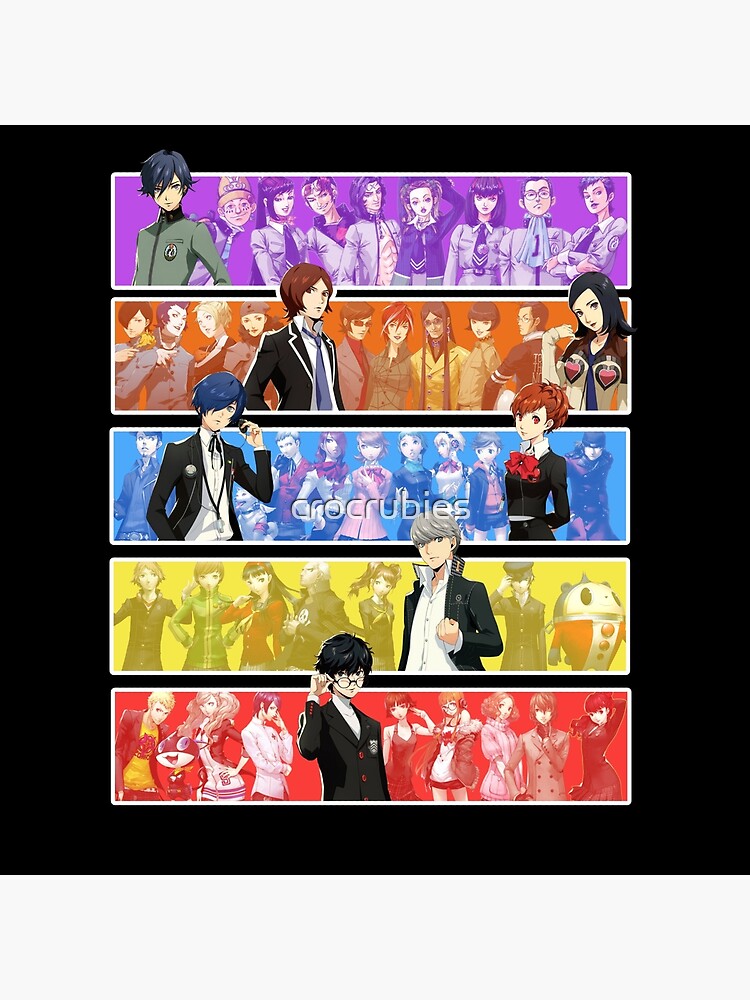 Persona Series Characters All Over Print Tote Bag - Image 2