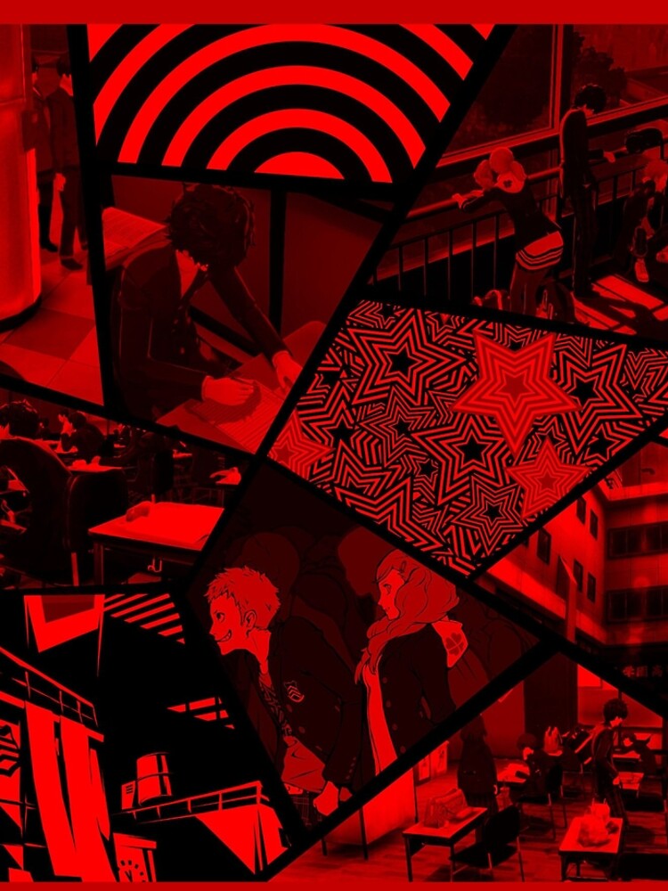 Persona 5 Infrared School Days Leggings - Image 2