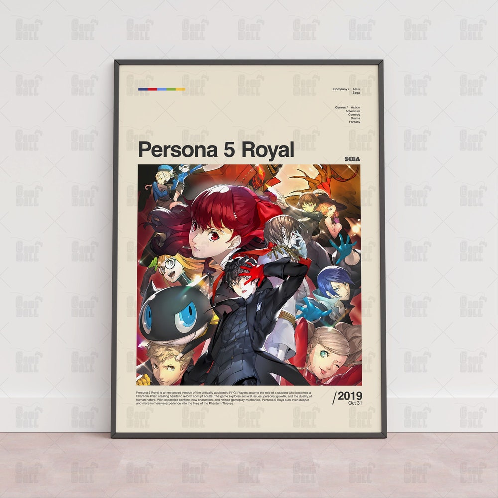 Persona 5 Royal Gaming Room Wall Art