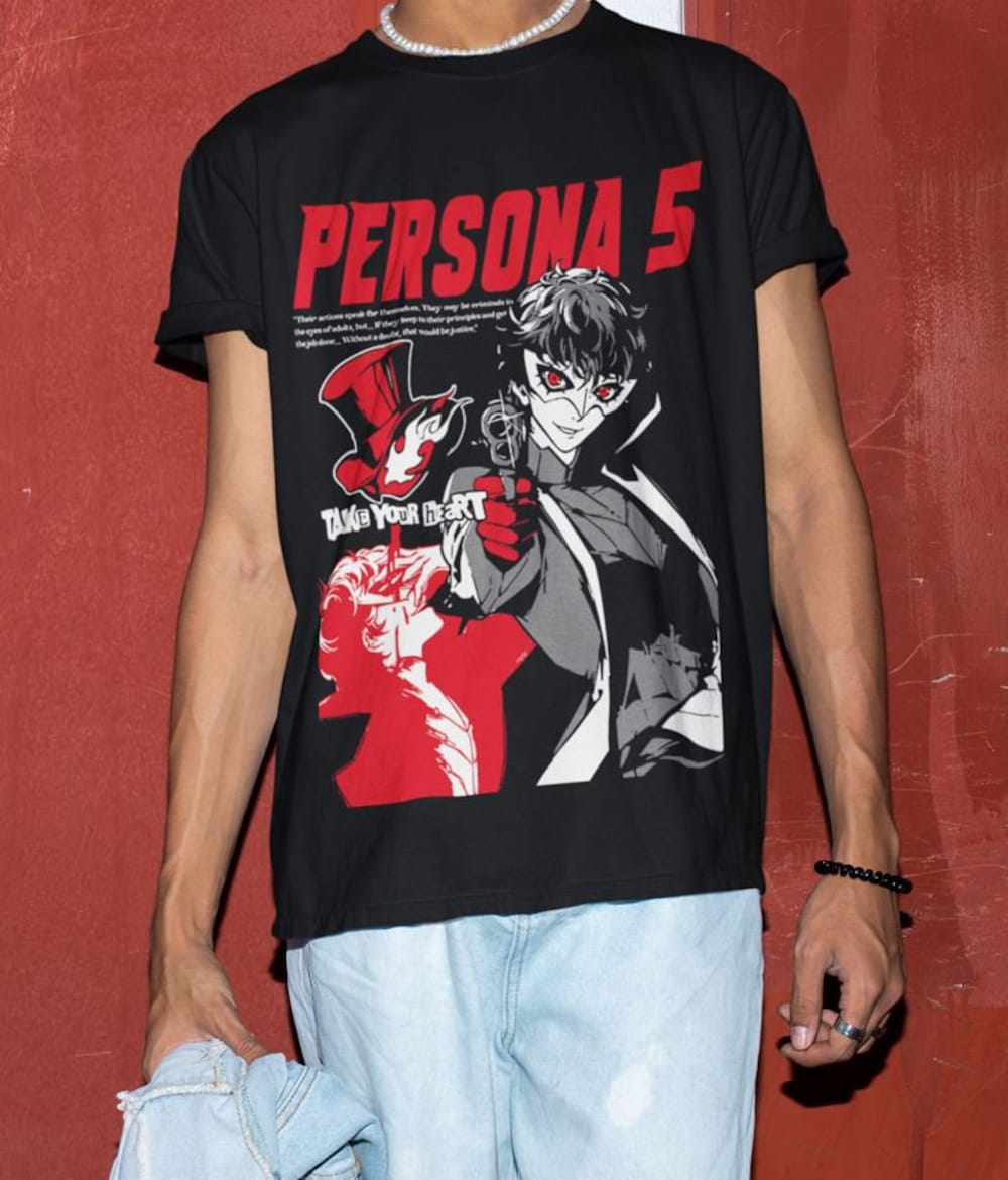 Persona 5 Goro Akechi Gaming T-Shirt - Image 4