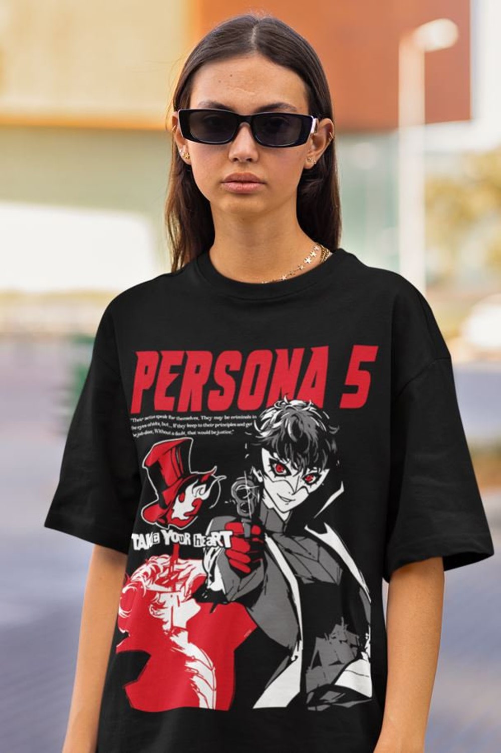 Persona 5 Goro Akechi Gaming T-Shirt - Image 5