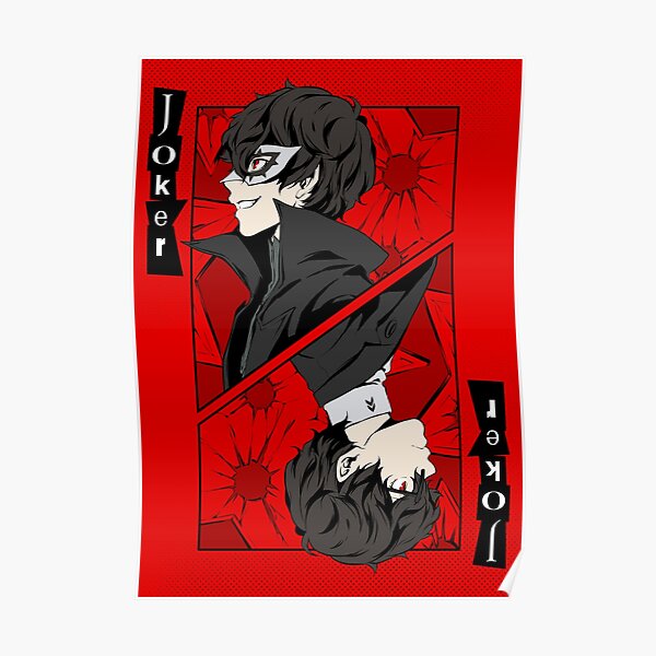 Persona 5 Joker Card Poster