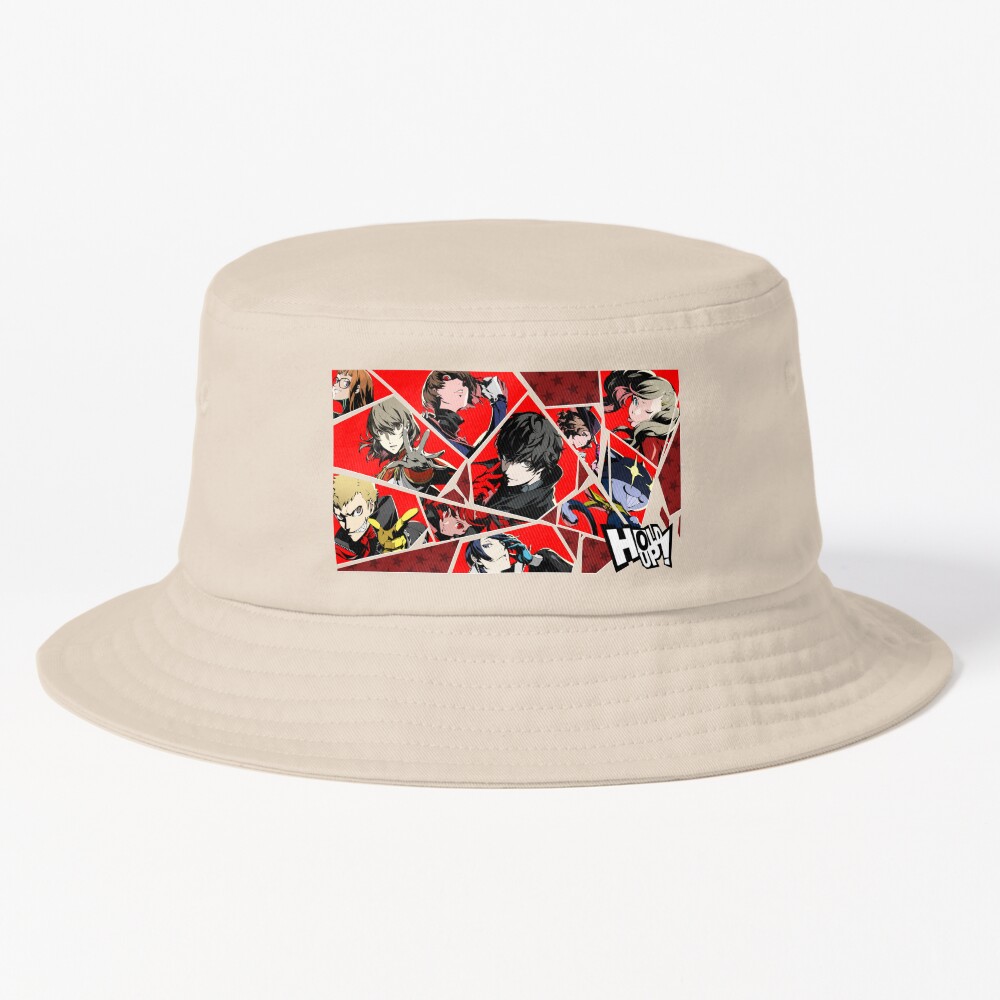 Persona 5 Royal Hold Up Shattered Glass Group Collage Bucket Hat