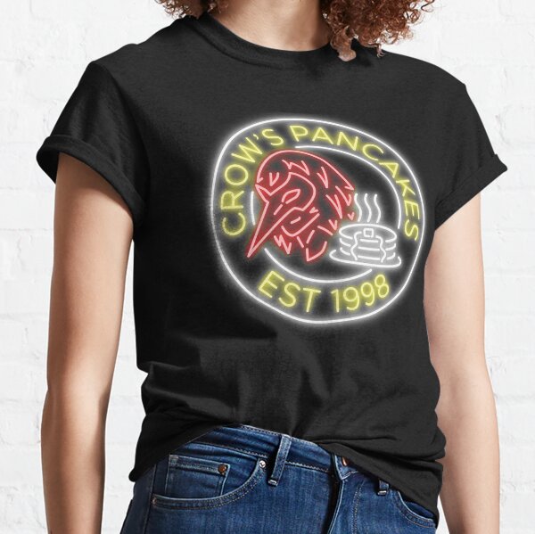 Persona 5 Crow's Pancakes (Neon Ver.) Classic T-Shirt - Image 2