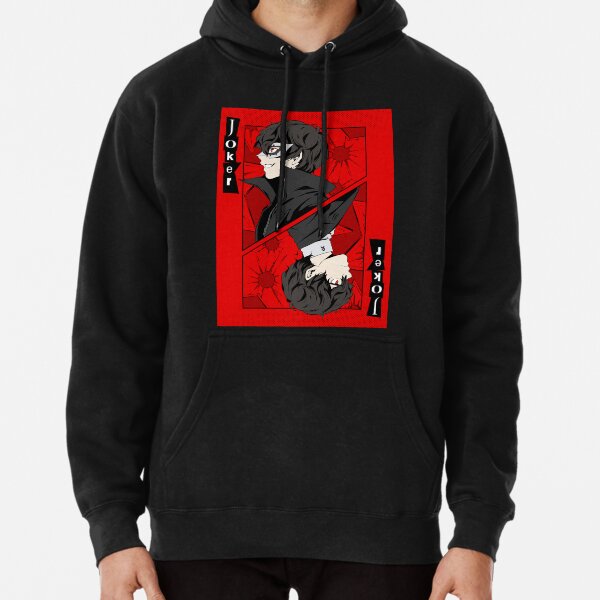Persona 5 Joker Card Pullover Hoodie