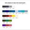tank top color chart - Persona Merch