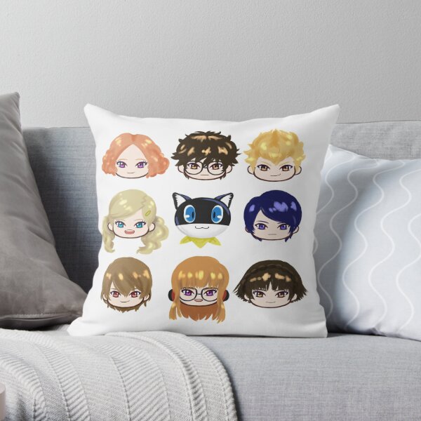 Persona 5 Main Characters Throw Pillow