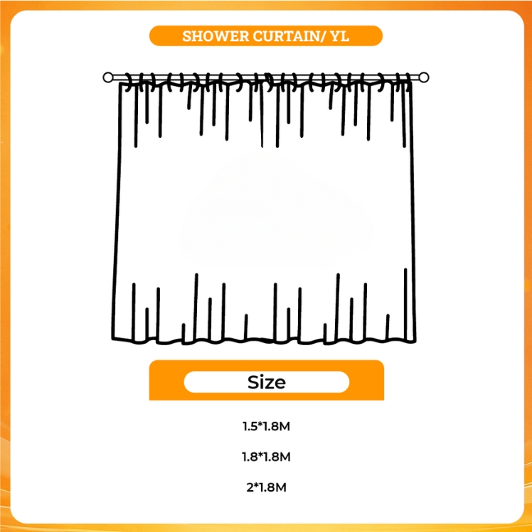 3D shower curtain - Persona Merch