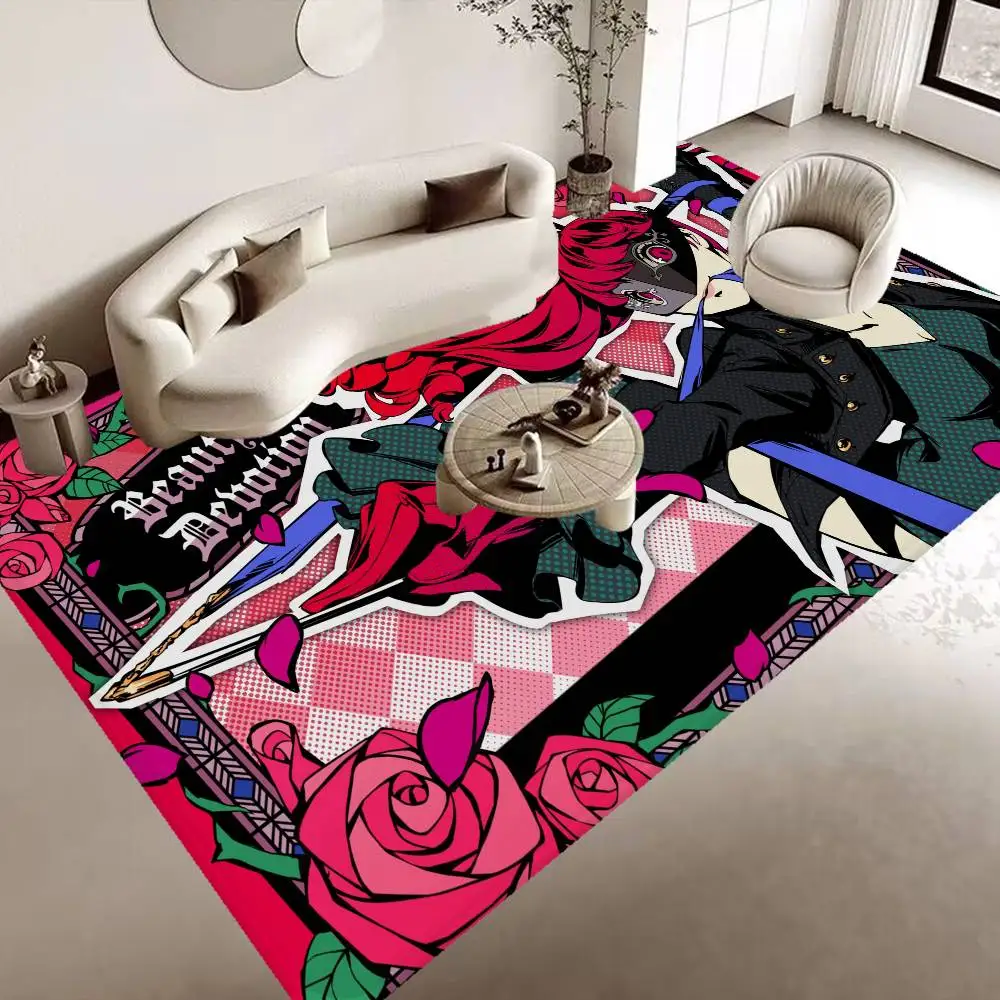 Persona 5 Noir Haru Okumura Rug