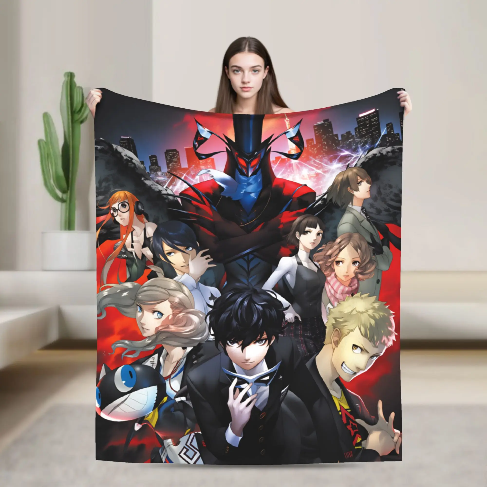 Persona 5 Crow Goro Akechi Blanket