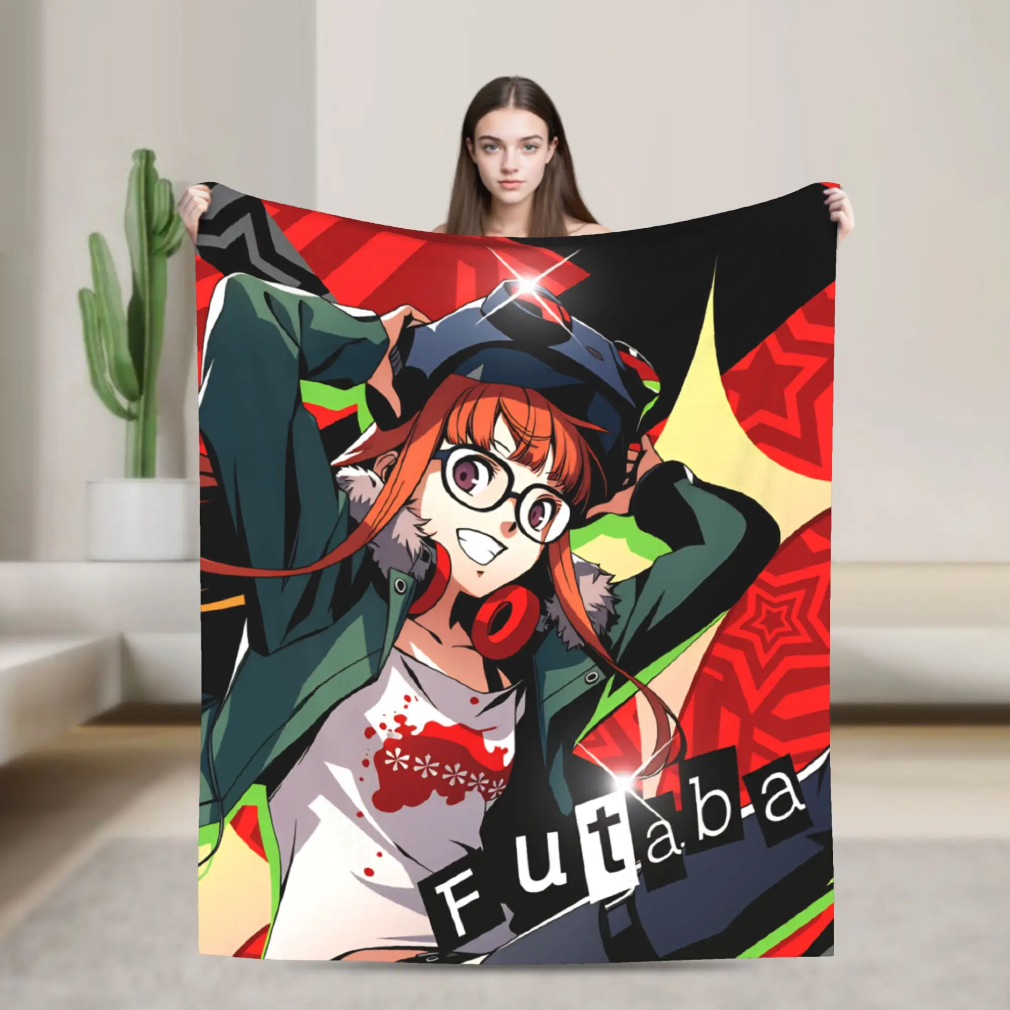 Persona 5 Noir Haru Okumura Blanket