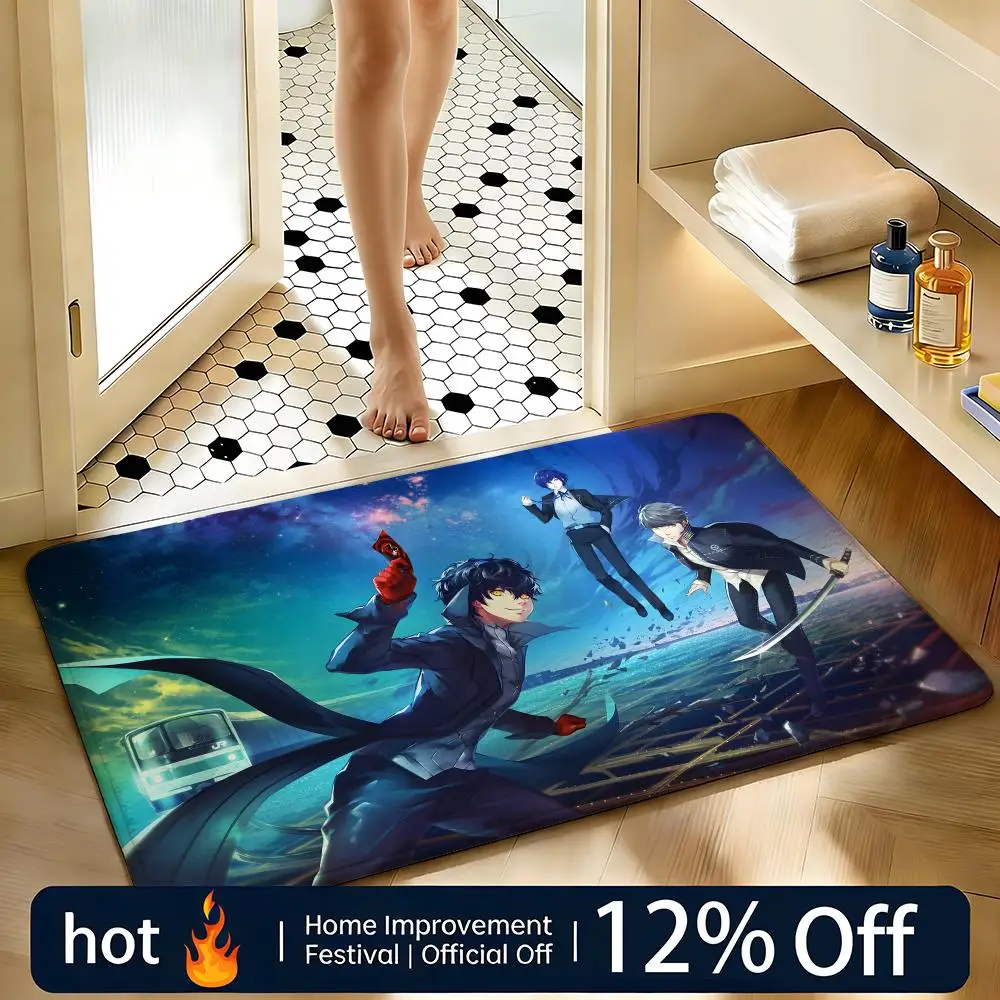 Ann Takamaki Persona 5 Royal Panther Bath Mat