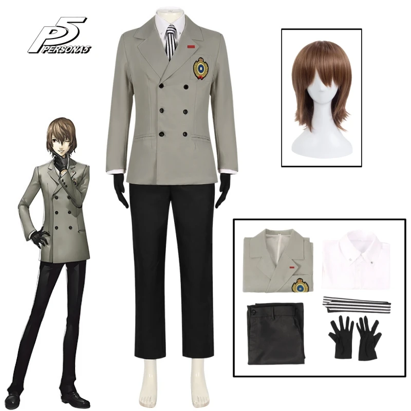 Game Persona 5 Cosplay P5 Goro Akechi Cosplay Costume