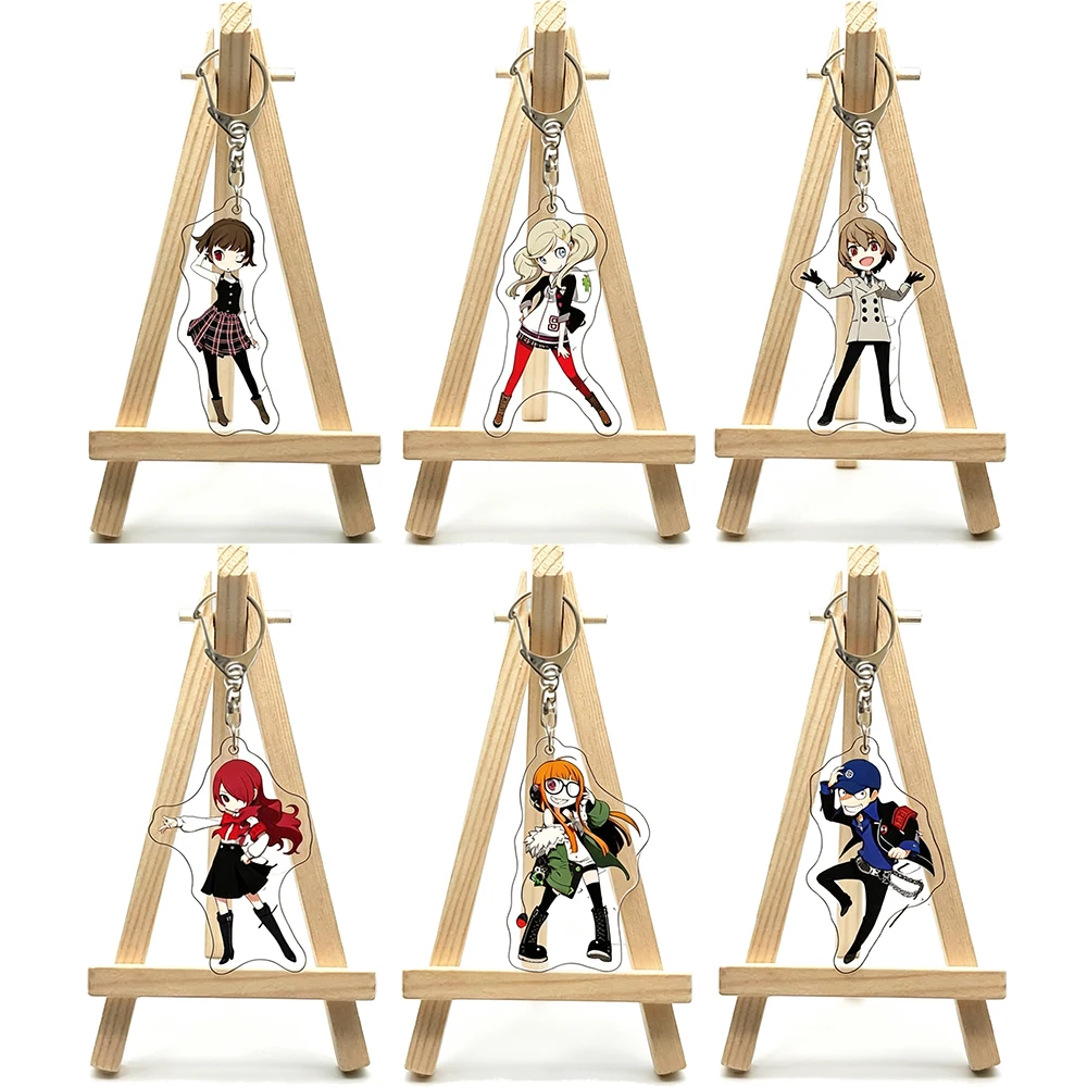 55MM Anime Game Persona 5 Acrylic Keychain Cute Gifts