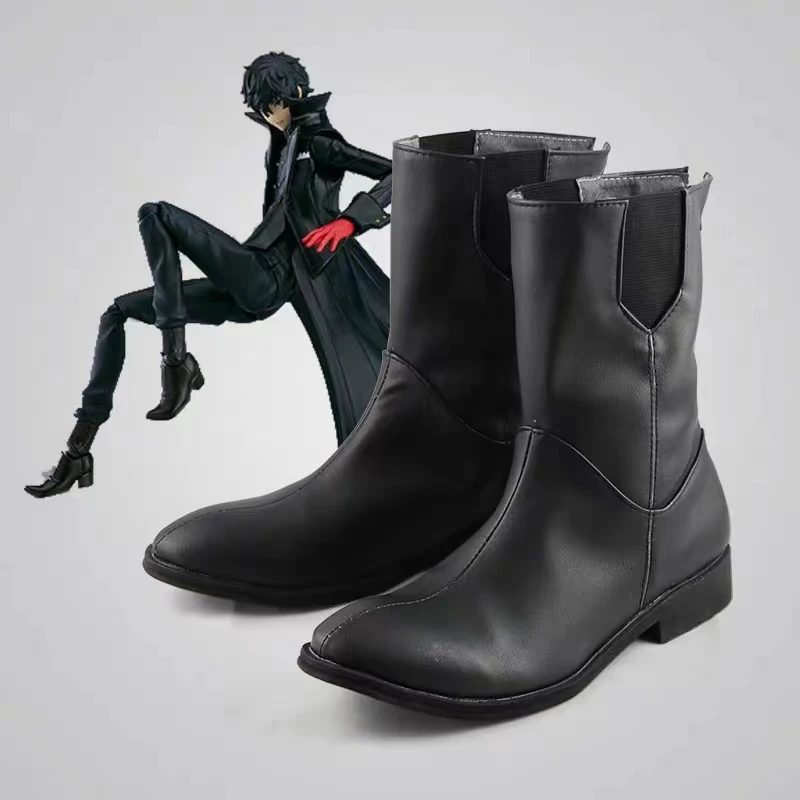Anime Game Cosplay Boots Persona 5 Amamiya Ren Shoes